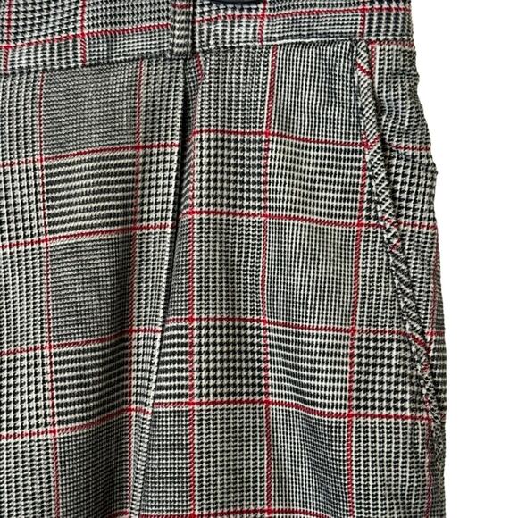 Talbots Size 16 Petite Black White Red Plaid Corduroy Pants Trousers - Picture 4 of 8